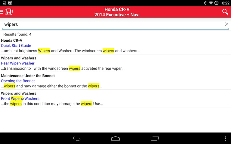 Honda iManual screenshot 15
