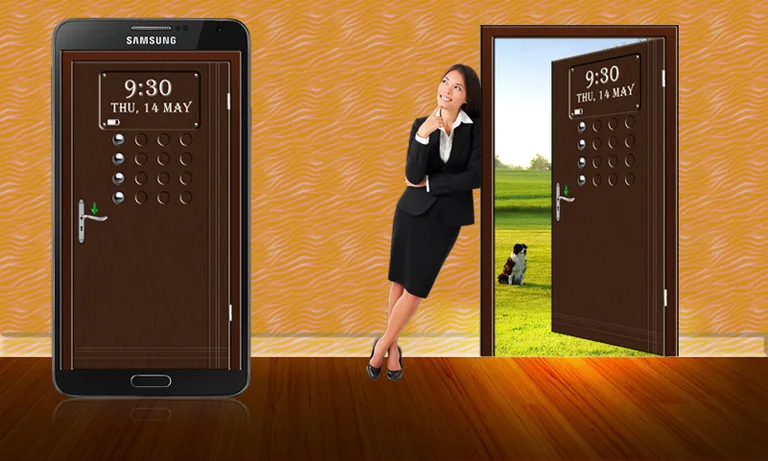 Door Screen Lock - Brown screenshot 1