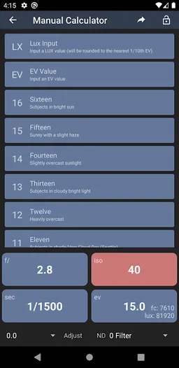 Light Meter - Lite screenshot 8