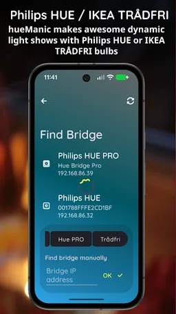 hueManic: HUE / Tradfri Show screenshot 5