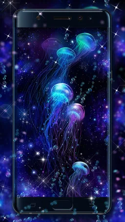 Luminous Jellyfish live Wallpaper screenshot 2