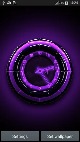 Neon Lights Clock screenshot 11