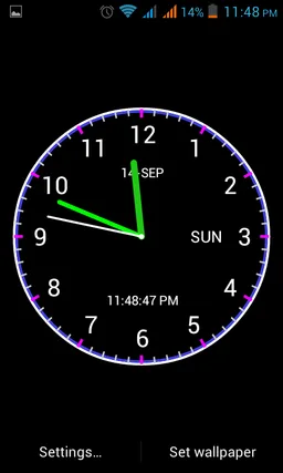 Adi AnalogClock Live Wallpaper screenshot 7