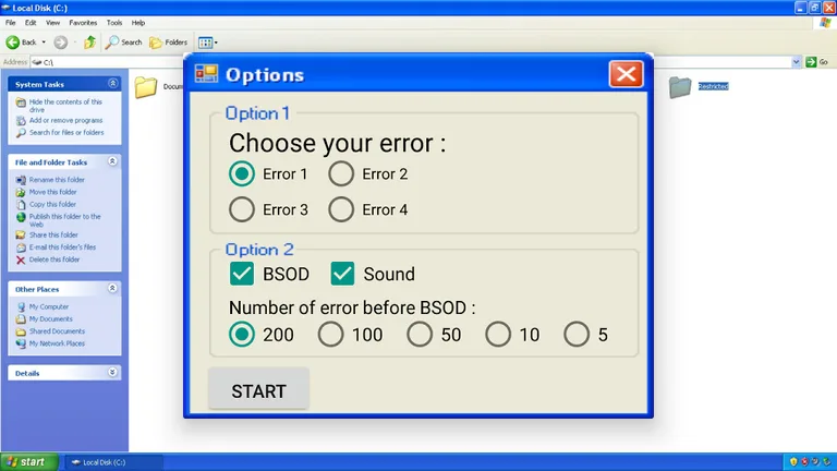 Win Xp Error Prank screenshot 1
