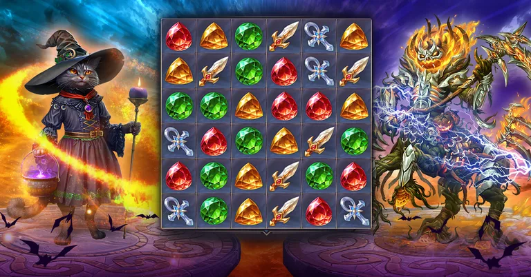 The Heavens: match 3 RPG games screenshot 2