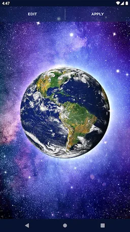 Earth in Space Live Wallpaper screenshot 3