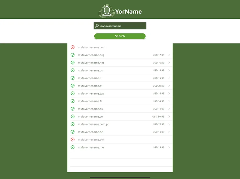 YorName - Register Your Domain screenshot 9