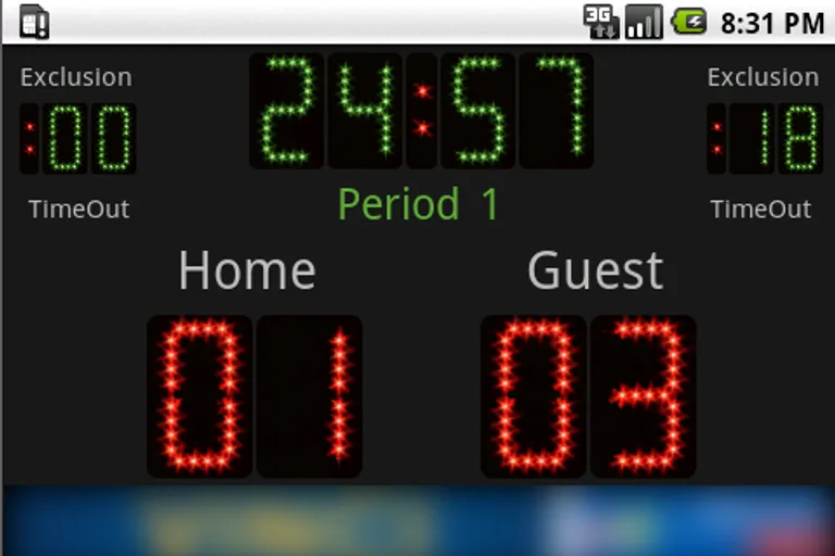 Scoreboard Handball ++ screenshot 1