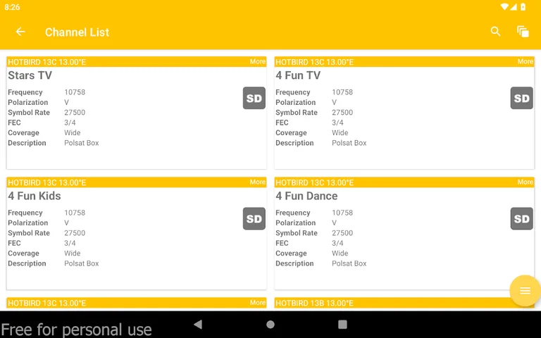 Hotbird Frequency List screenshot 9