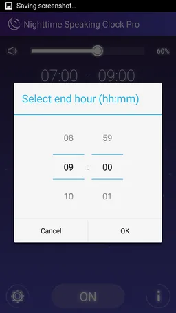 Nighttime Speaking Clock PRO screenshot 5