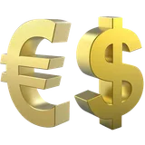 USA and Euro Coins icon