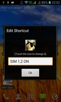 MTK Dual Sim control shortcut screenshot 7