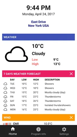My Location and Compass, Weather screenshot 1