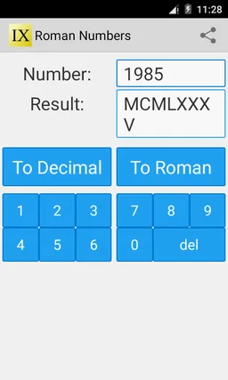 Roman Numbers screenshot 3