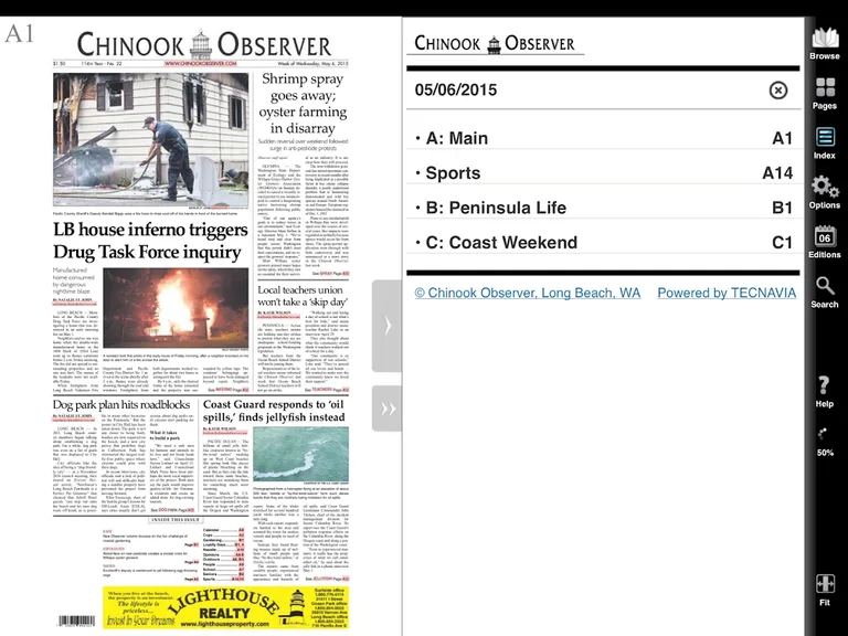 Chinook Observer E-Edition screenshot 2