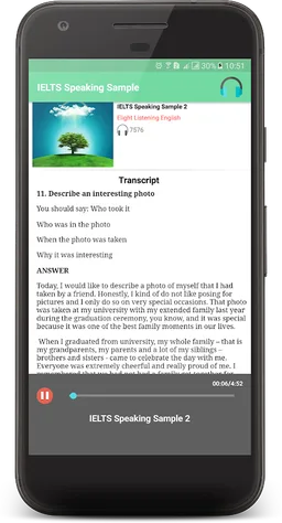 IELTS SPEAKING SAMPLE screenshot 6