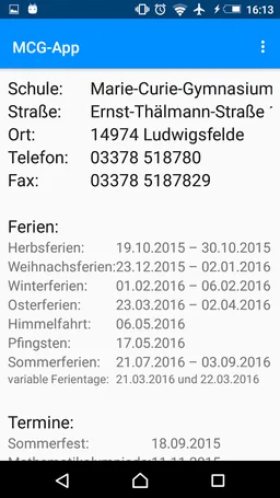 MCG-App Ludwigsfelde screenshot 3