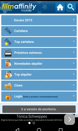 Filmaffinity app screenshot 1