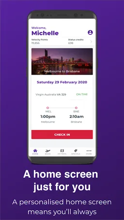 Virgin Australia screenshot 1