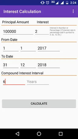 Vaddi : Simple, Compound, EMI and Age calculations screenshot 5