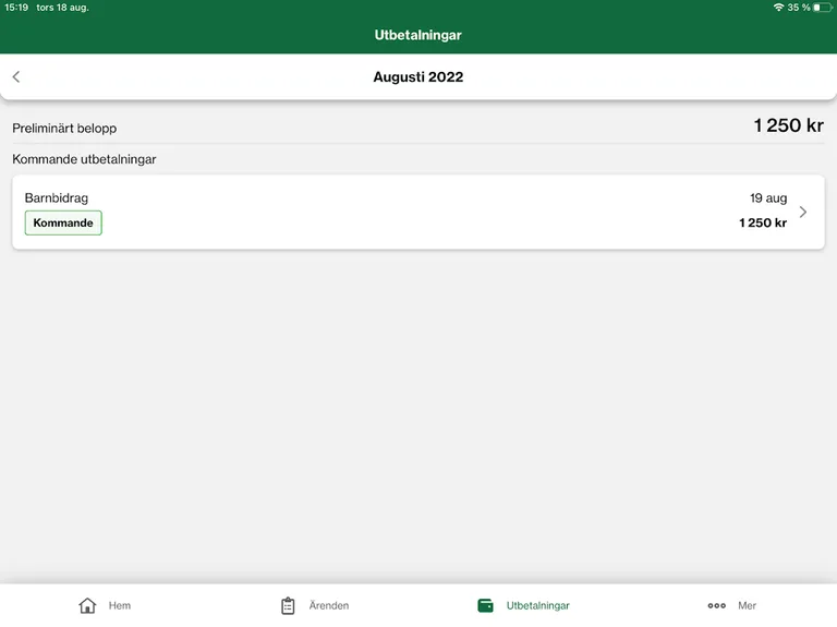 Försäkringskassan screenshot 2