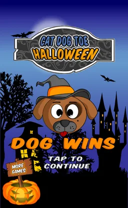 Cat Dog Toe Halloween - 🎃 Tic Tac Toe 🎃 screenshot 2