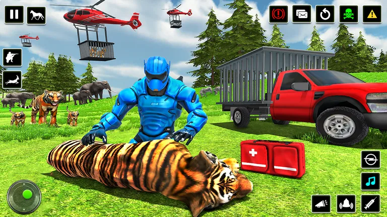 Police Robot Animal Rescue 3D screenshot 4