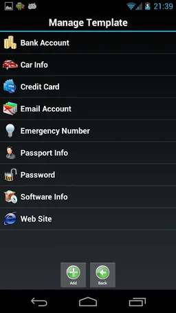 Password Safe Lite screenshot 5