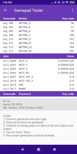 Gamepad tester screenshot 8