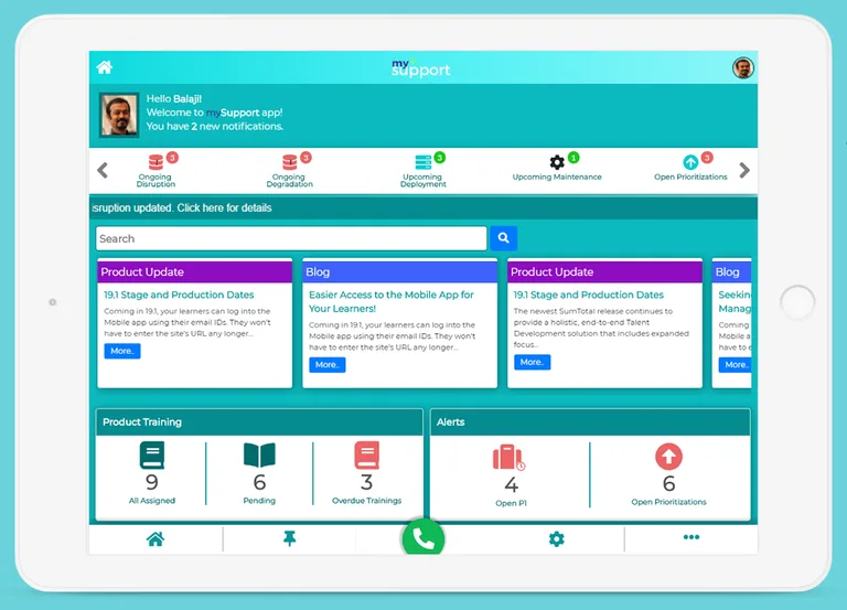 SumTotal mySupport screenshot 3