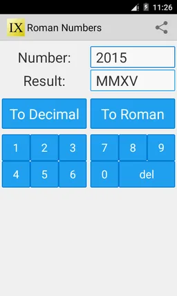 Roman Numbers screenshot 1
