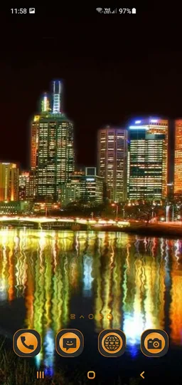 Night City Lights Live Wallpaper screenshot 1