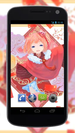 Girl with Red Envelopes NY LWP screenshot 2