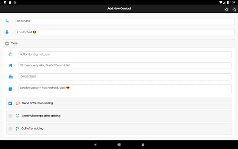 Add Contact screenshot 11