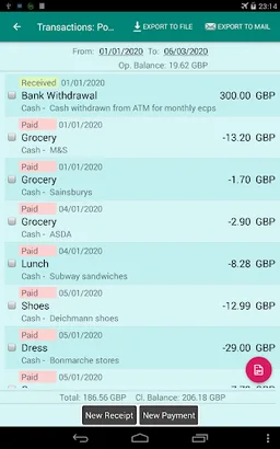 Pocket CashBook screenshot 10