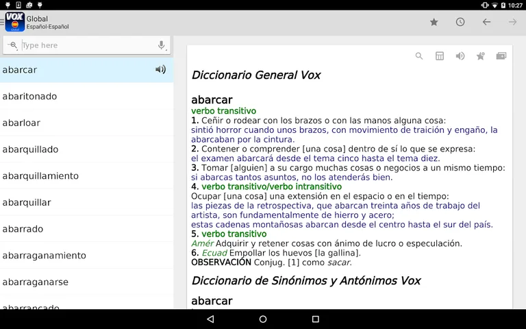 VOX Spanish Dictionaries screenshot 10