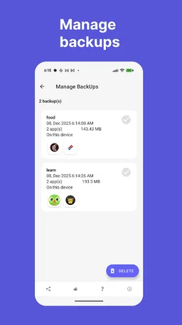 App Backup Lite screenshot 2