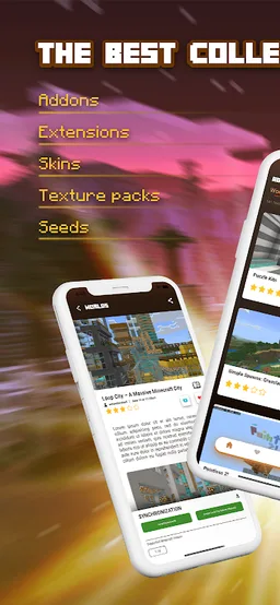 Addons: Minecraft mods, mcpe addons, maps, skins screenshot 1