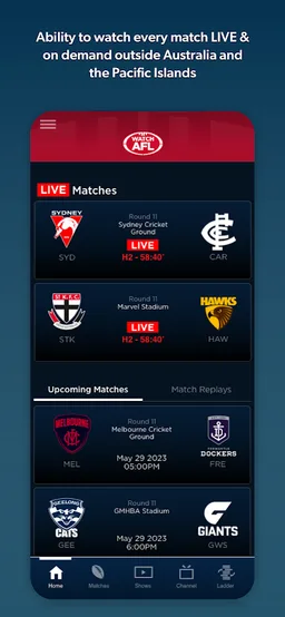 Watch AFL screenshot 1