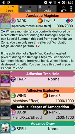 Database for Yugioh Cards screenshot 2