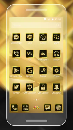 Golden Theme screenshot 5