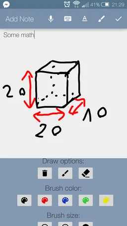 Drawable Notepad screenshot 1