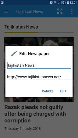 Tajikistan Newspapers screenshot 1