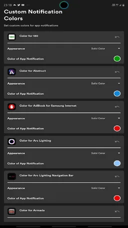 Arc Lighting Notification Light LED Oneplus 8 AOD screenshot 1