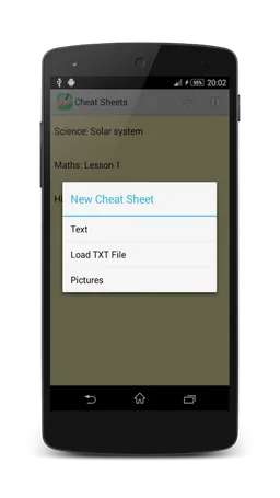 Cheat Sheets screenshot 2