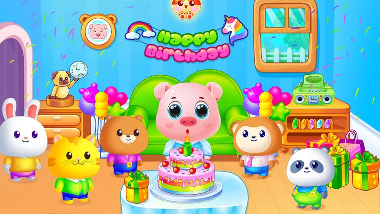 cute pig's birthday party screenshot 1