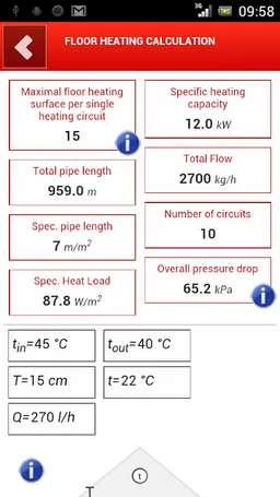 HERZ FBH - Floor Heating Calc screenshot 7