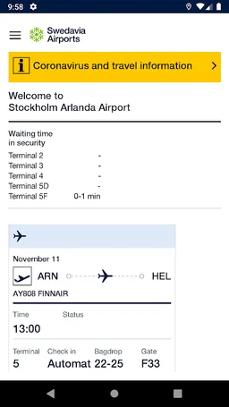 Swedavia Airports screenshot 2