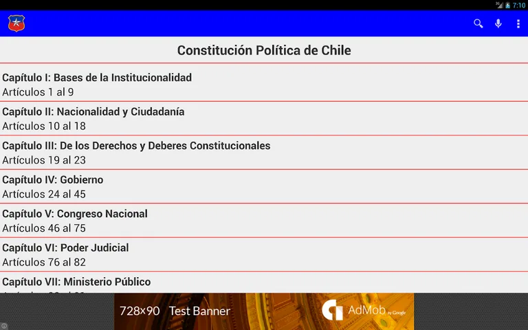Constitución de Chile screenshot 10
