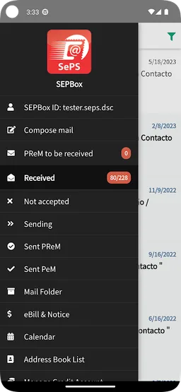 Secure Electronic Postal Box screenshot 2